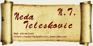 Neda Telesković vizit kartica
